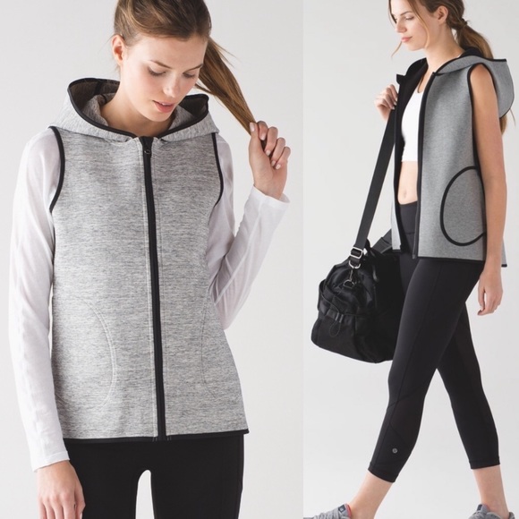 lululemon athletica Jackets & Blazers - Lululemon Insculpt Reversible Hooded Zipper Vest 6